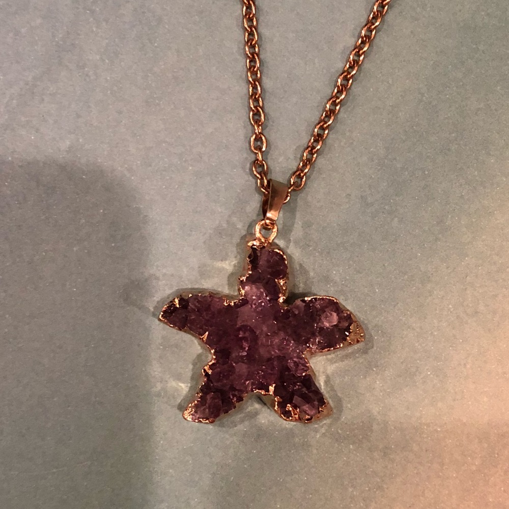 Druzy Star Pendant
